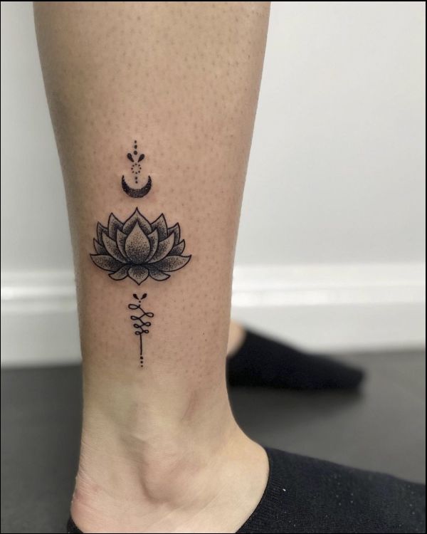 flower tattoos ankle