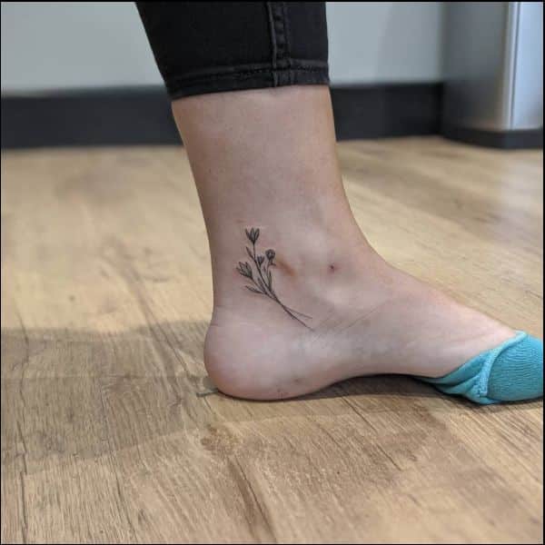 ankle tattoos for ladies