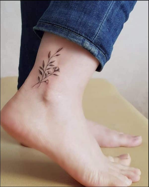 flower leaf tattoos
