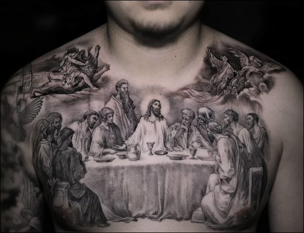 chest tattoos bible verses