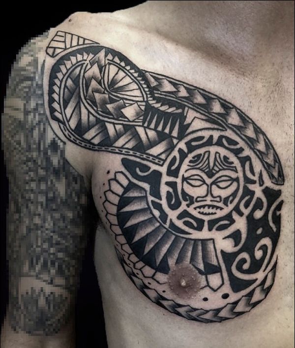 chest tattoos samoan