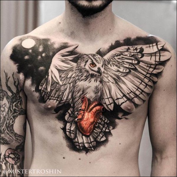 chest native tattoos