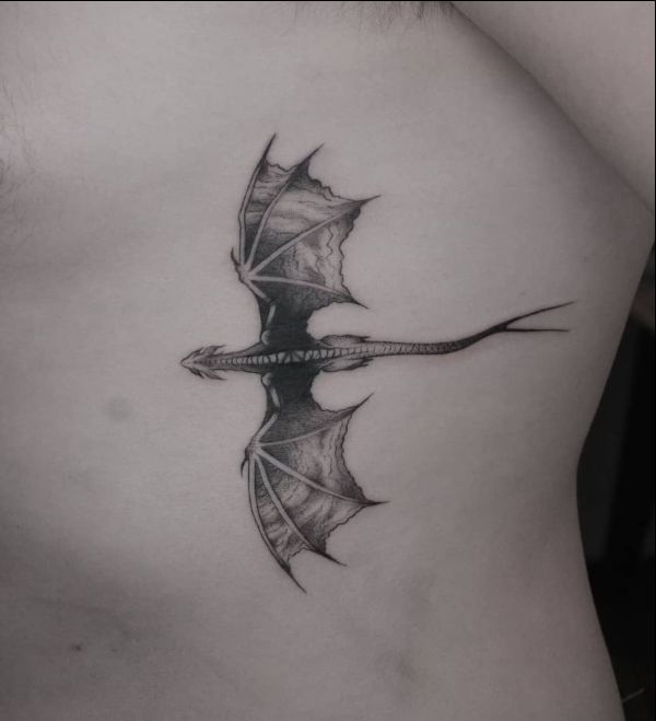 flying dragon tattoos