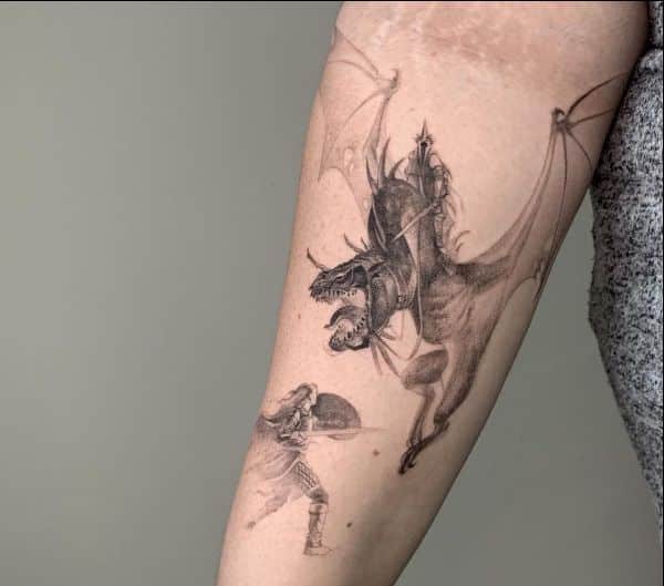 lord of the rings dragon tattoos