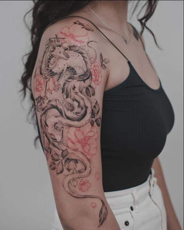 dragon tattoos girly