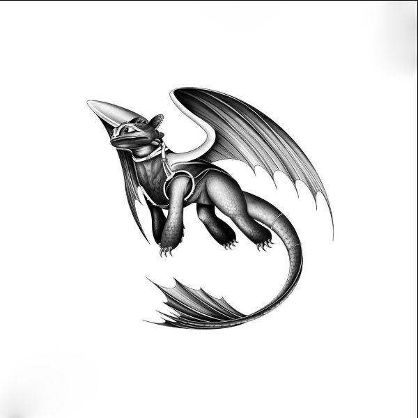 night fury dragon tattoos