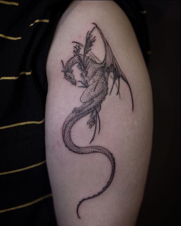 dragon tattoo ideas forearm