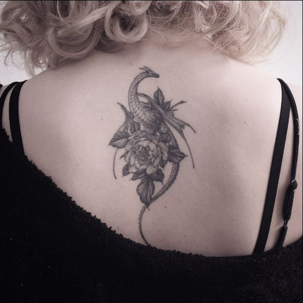 back dragon tattoos