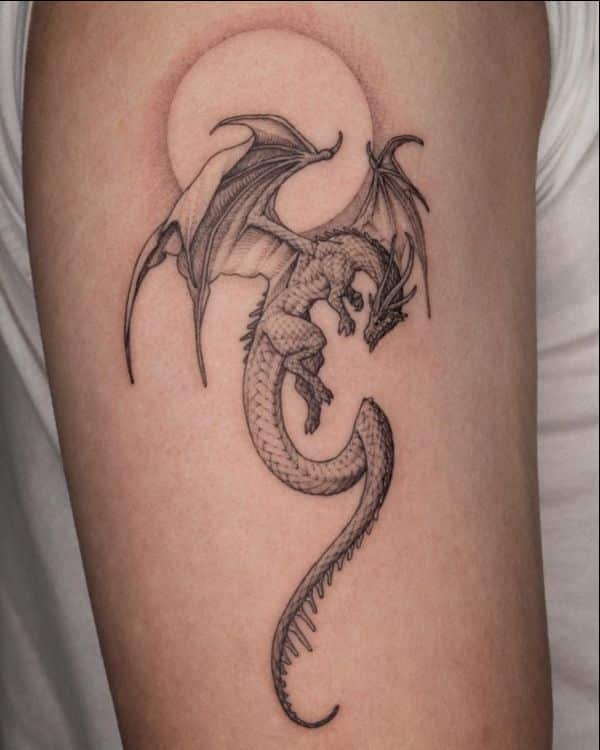unique dragon tattoos