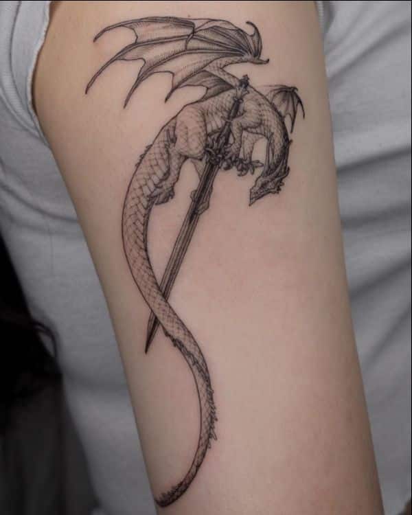 ouroboros dragon tattoos