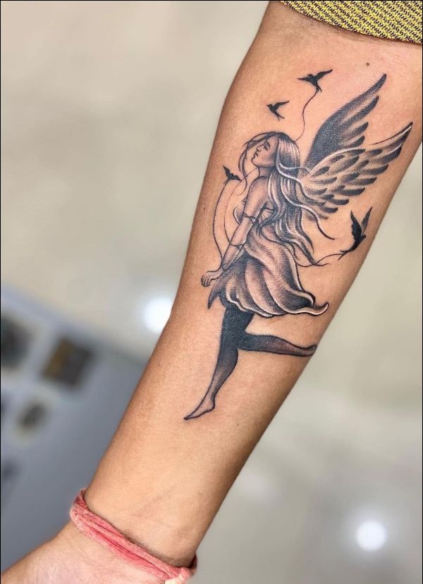 Midjourney Official | A friend is trying to create a skeleton fairy for a  tattoo, but she's having a hard time getting it right