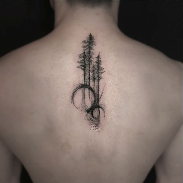 spine tree tattoos