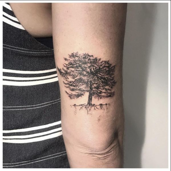 tree arm tattoos