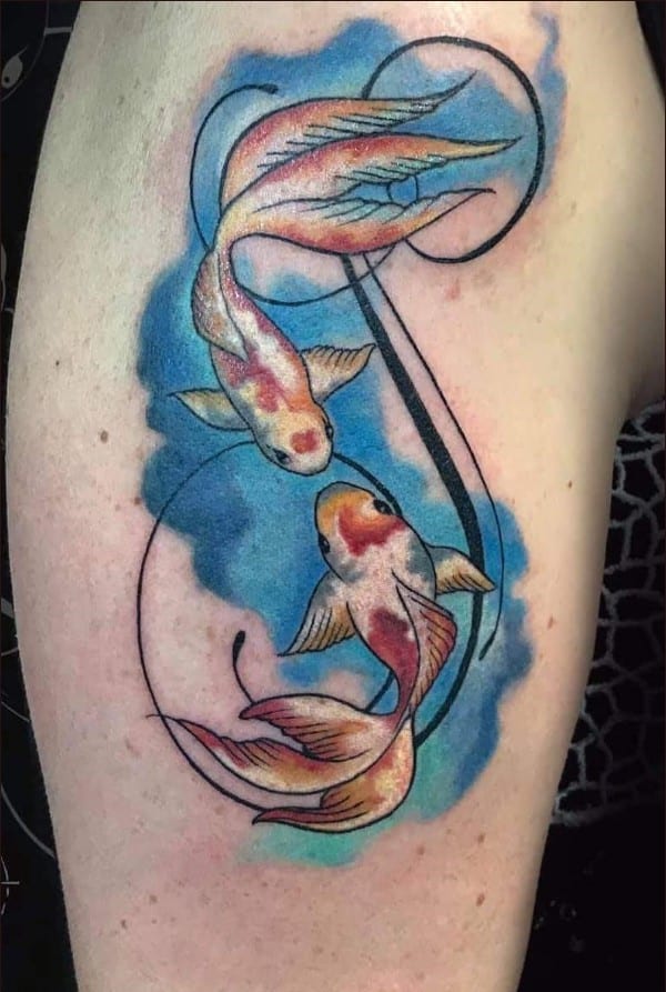fish tattoos koi