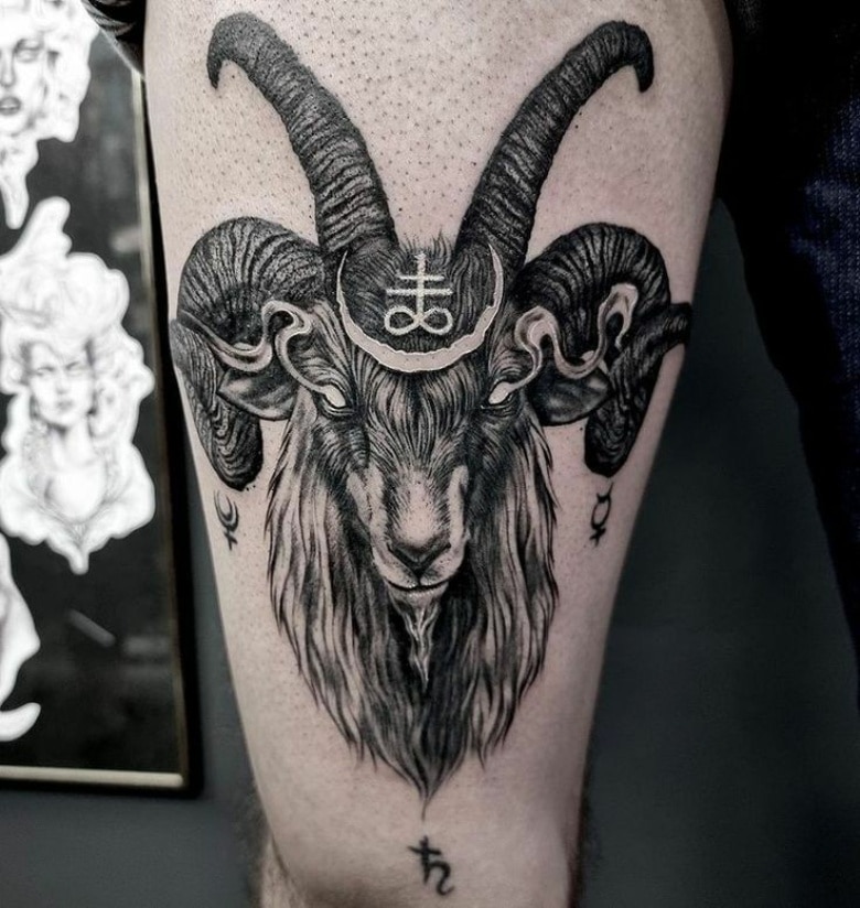 Abstract Baphomet Tattoos
