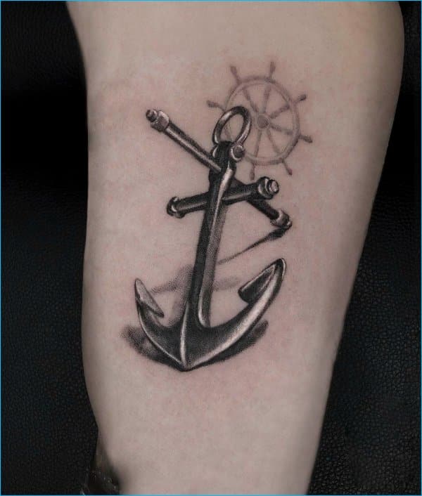 anchor tattoos realistic
