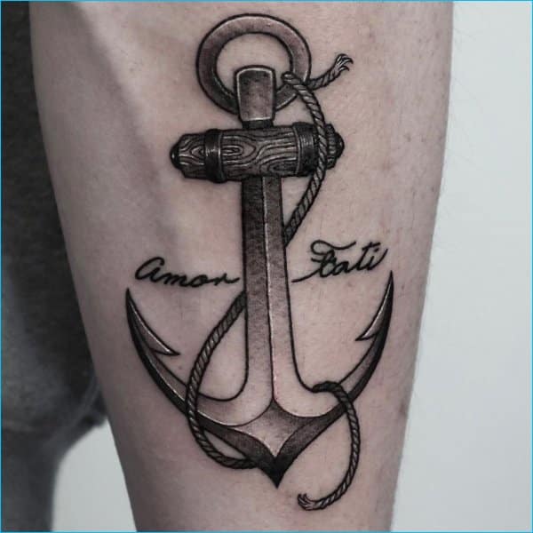 anchor infinity design tattoos