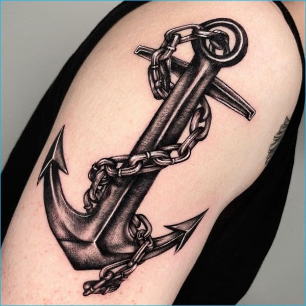anchor chain tattoos