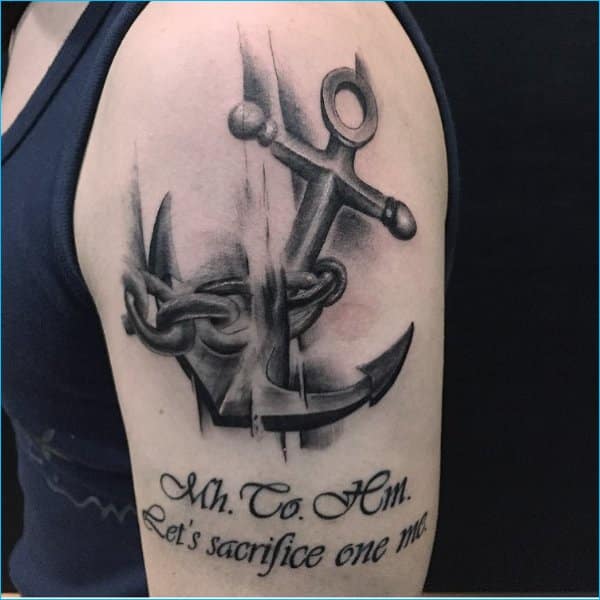 cute anchor tattoos with quotes