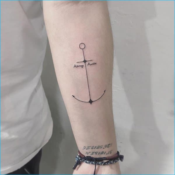 simple anchor tattoos