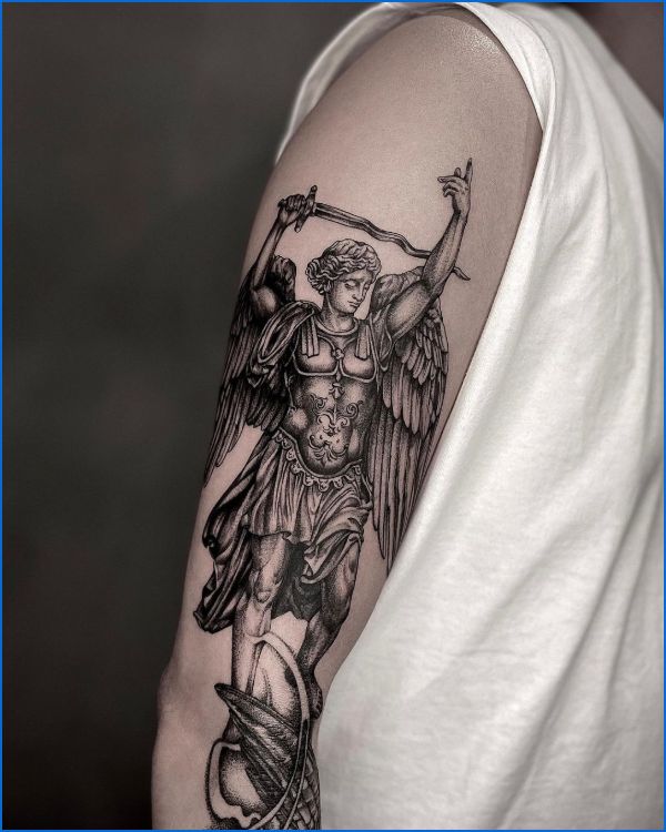 Knight Angel Tattoo