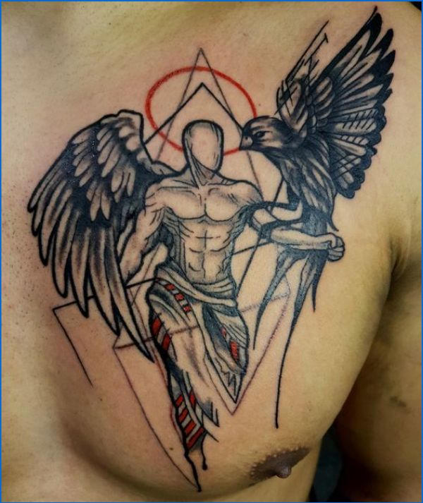 custom angel tattoo designs