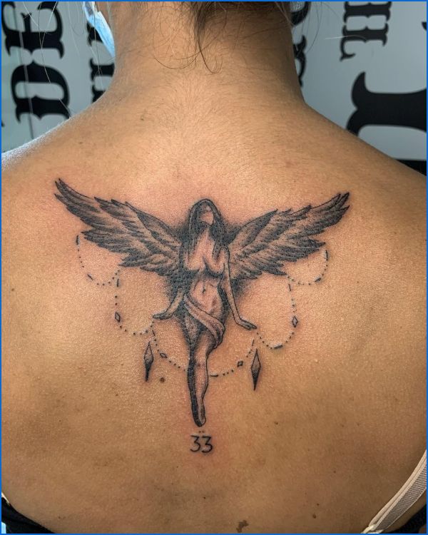 8hrs Permanent Angel Tattoo 25000