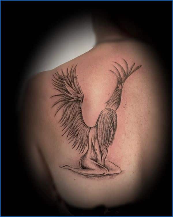 beautiful angel tattoos