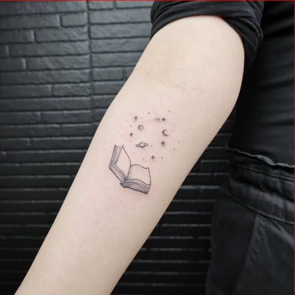 book tattoos small