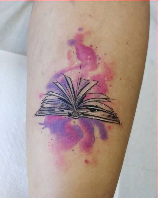 book tattoo sleeve