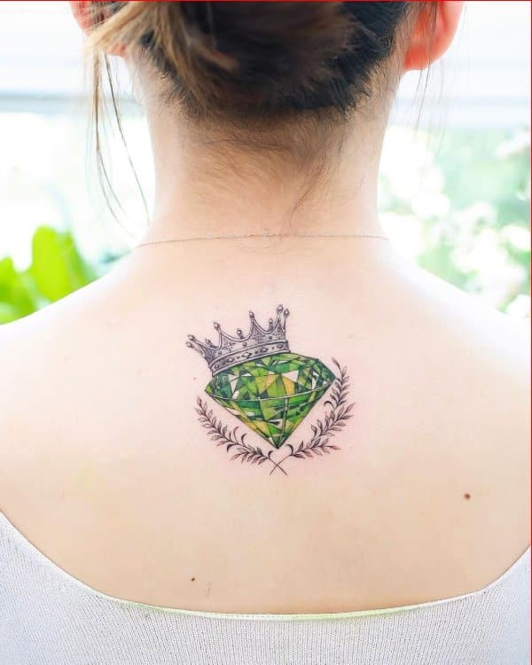 crown tattoos on back