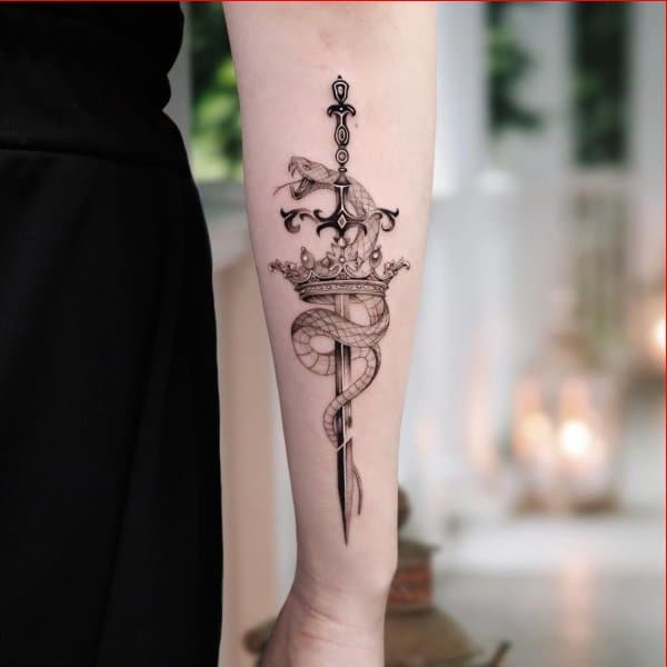 crown tattoos on wrist