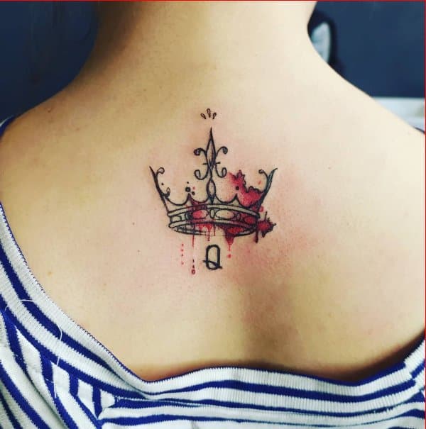 elegant crown tattoos