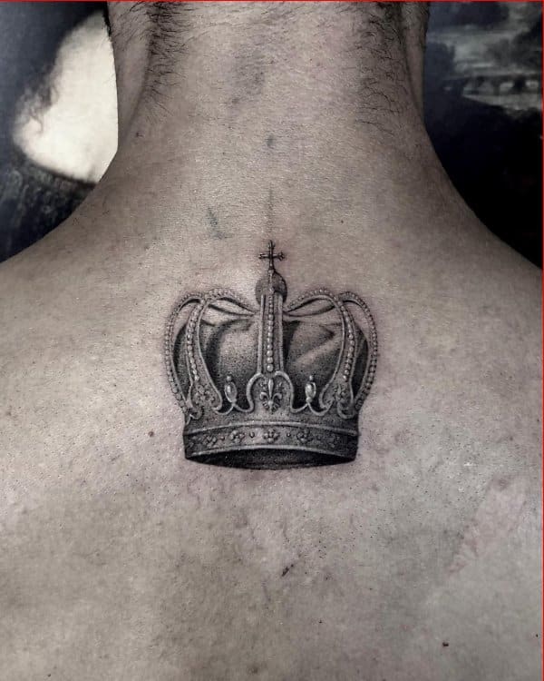 king crown tattoos on back