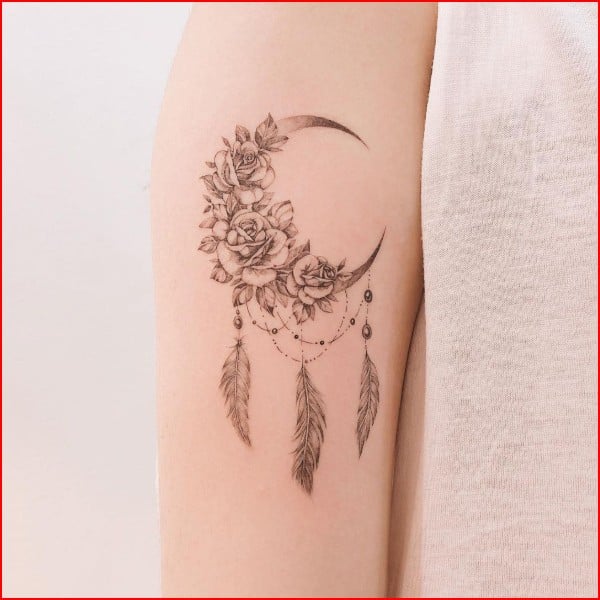 dreamcatcher henna tattoo