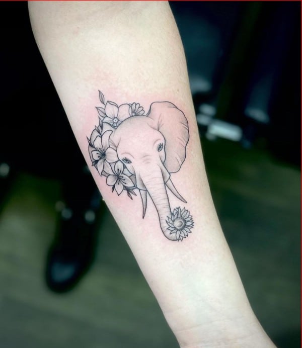elegant elephant tattoos