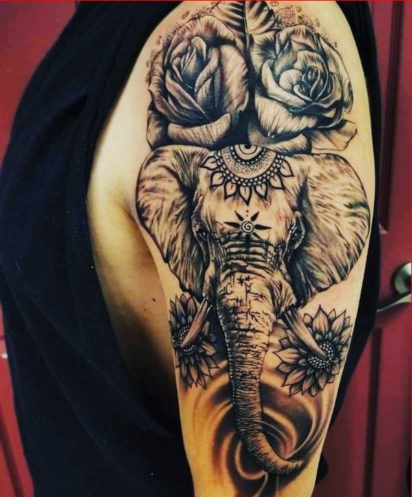 elephant tattoos hindu