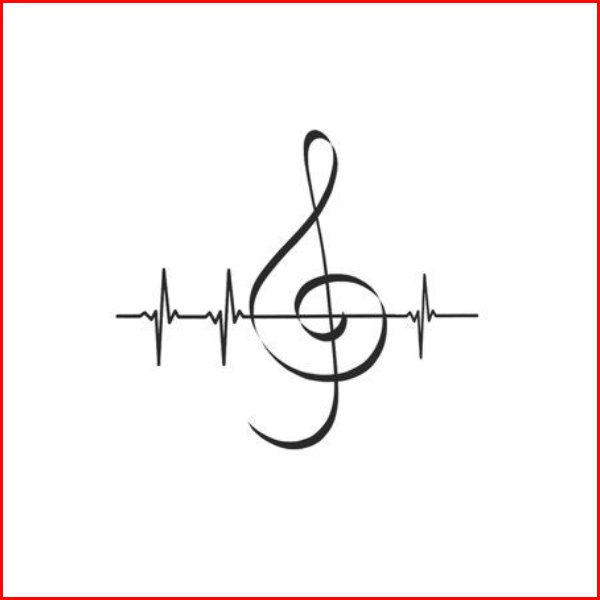 heartbeat tattoos for music lovers