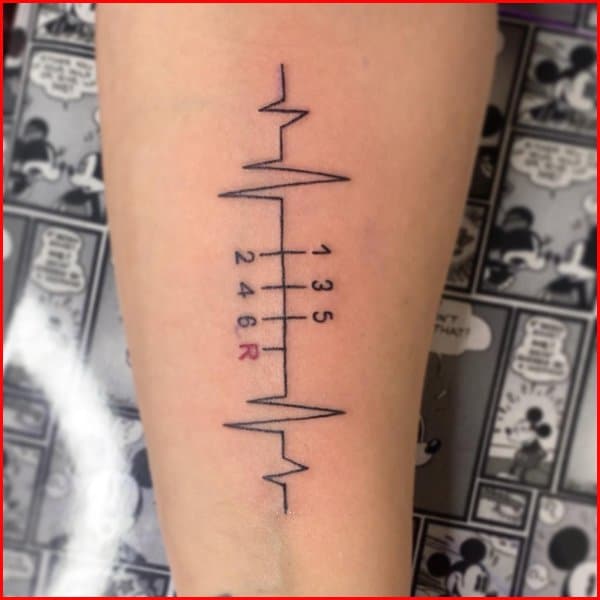 heartbeat tattoos for car lovers