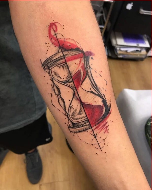 Hourglass Tattoos - 35+ Unique And Classic Tattoos Designs Meanings