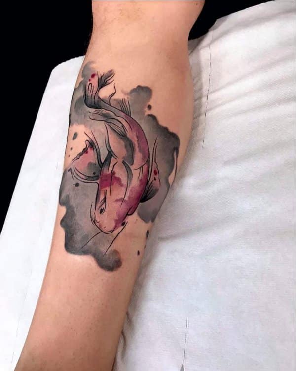 koi fish tattoos forearm