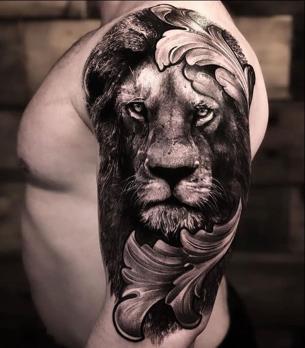 best lion tattoos for men