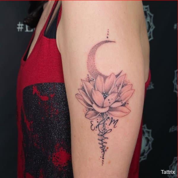 lotus flower tattoos on arm