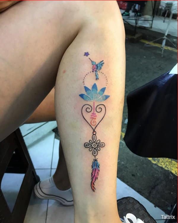 watercolor lotus tattoos