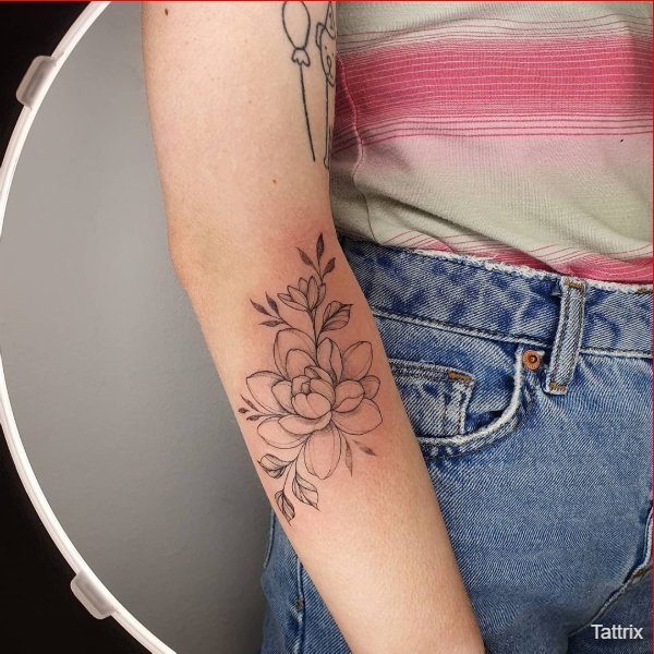 lotus tattoos for girls