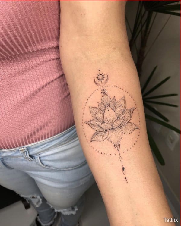 lotus tattoos designs for girls