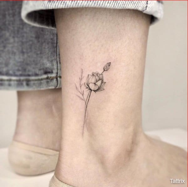 lotus tattoso for legs