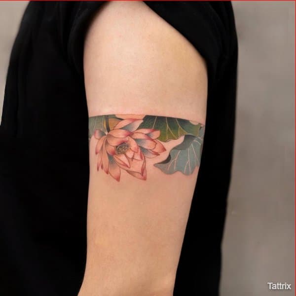lotus tattoo armband designs