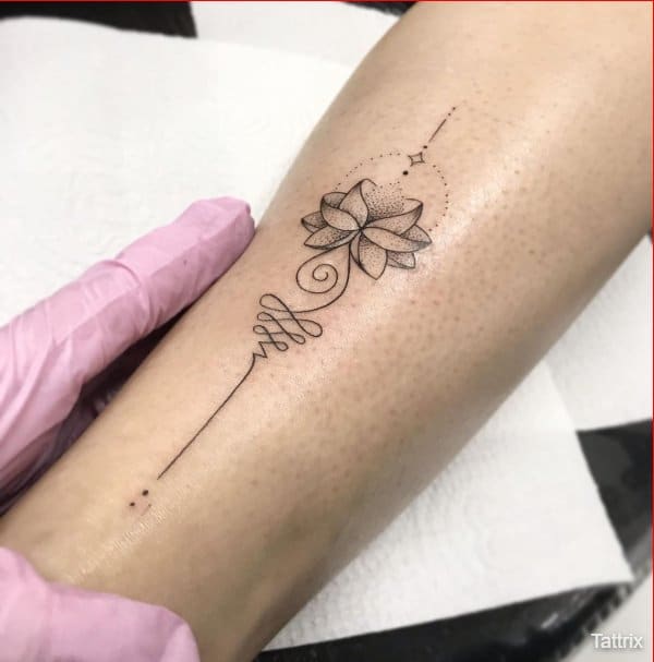 lotus arm tattoos for girls