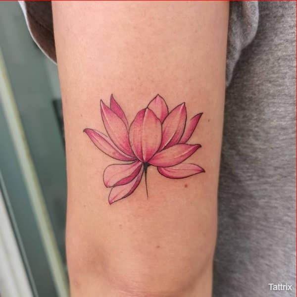 simple lotus tattoos